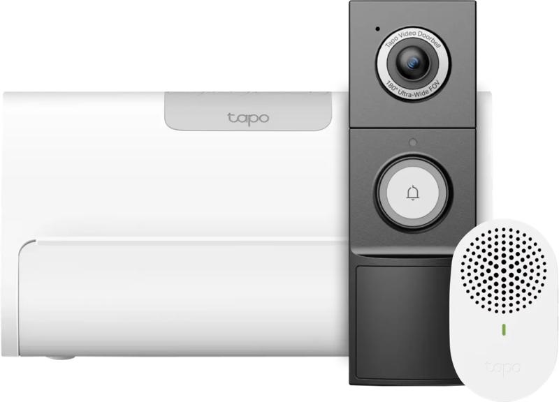 TP-Link Tapo D235 Smart Battery & Wired Doorbell + H500 Smart HomeBase