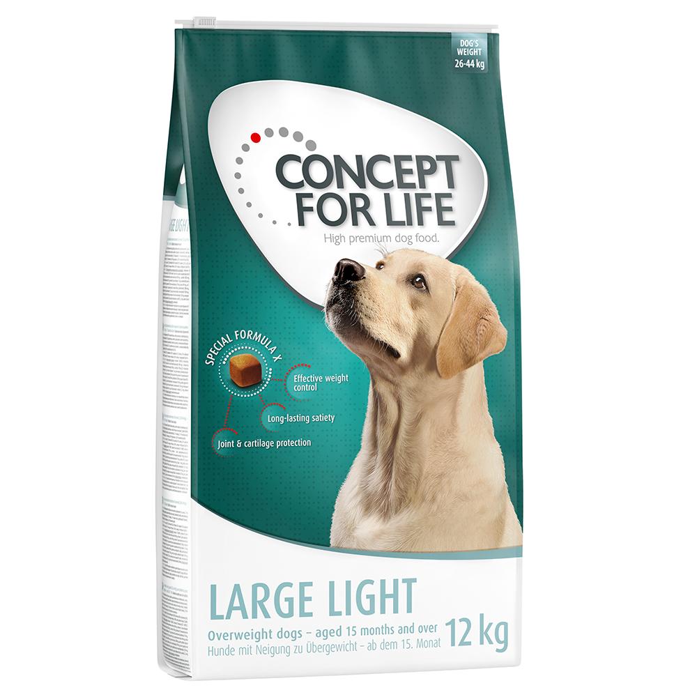 Dubbelpak Concept for Life: 2 x Grootverpakking Hondenvoer Large Light (2 x 12 kg)