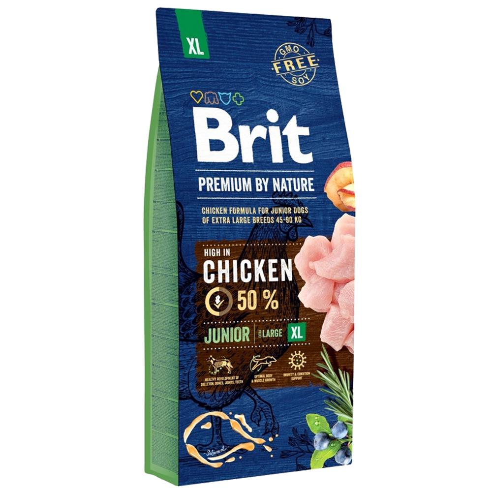 2x15kg Junior XL Brit Premium by Nature Hondenvoer